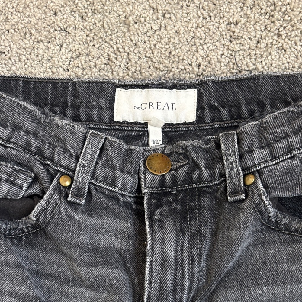 THE GREAT. Women's Charcoal Jeans